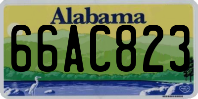 AL license plate 66AC823
