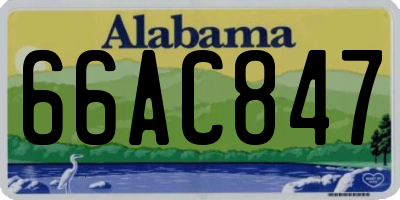 AL license plate 66AC847