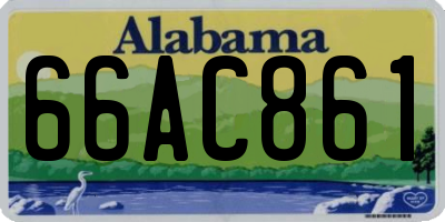 AL license plate 66AC861