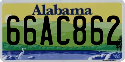 AL license plate 66AC862