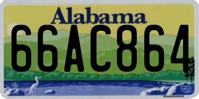 AL license plate 66AC864