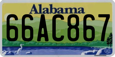 AL license plate 66AC867