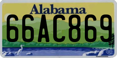 AL license plate 66AC869