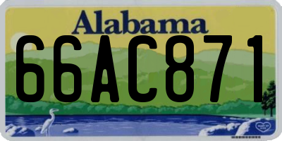 AL license plate 66AC871