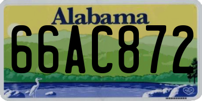 AL license plate 66AC872
