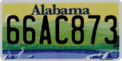 AL license plate 66AC873