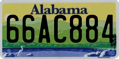 AL license plate 66AC884