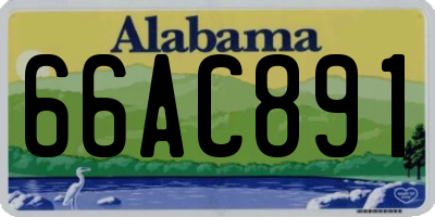 AL license plate 66AC891
