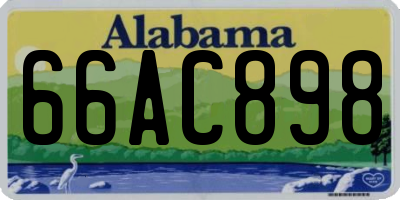 AL license plate 66AC898