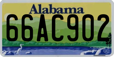 AL license plate 66AC902