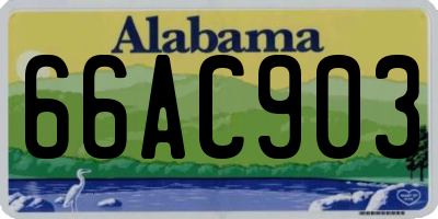 AL license plate 66AC903