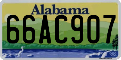 AL license plate 66AC907