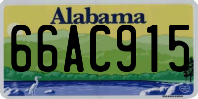 AL license plate 66AC915