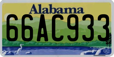 AL license plate 66AC933