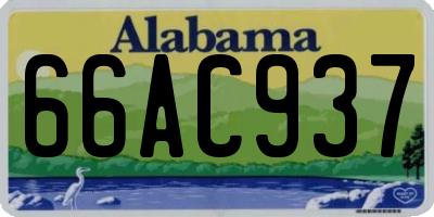 AL license plate 66AC937
