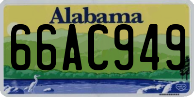 AL license plate 66AC949