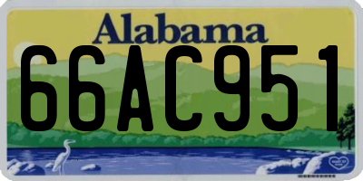 AL license plate 66AC951