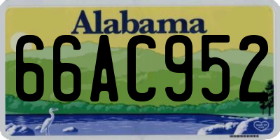 AL license plate 66AC952