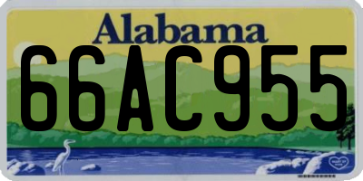 AL license plate 66AC955