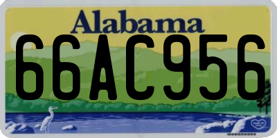 AL license plate 66AC956