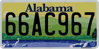 AL license plate 66AC967