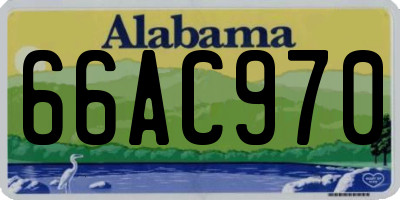 AL license plate 66AC970