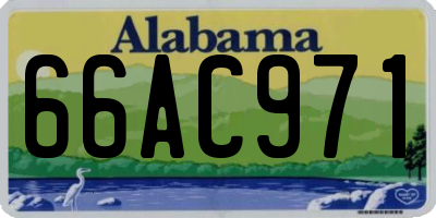 AL license plate 66AC971
