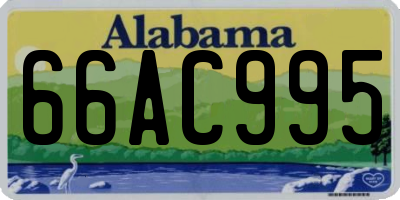 AL license plate 66AC995