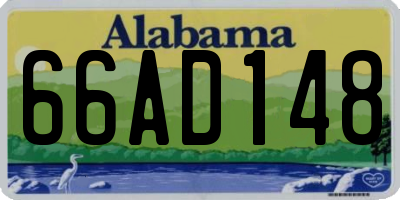 AL license plate 66AD148