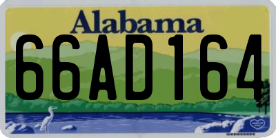 AL license plate 66AD164