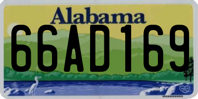 AL license plate 66AD169