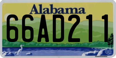 AL license plate 66AD211