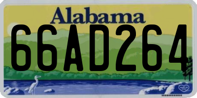 AL license plate 66AD264
