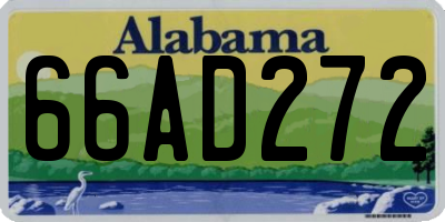 AL license plate 66AD272