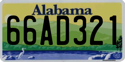 AL license plate 66AD321