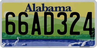 AL license plate 66AD324