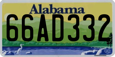 AL license plate 66AD332