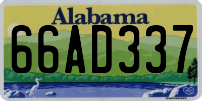 AL license plate 66AD337