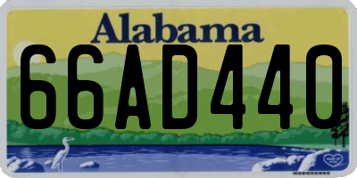 AL license plate 66AD440