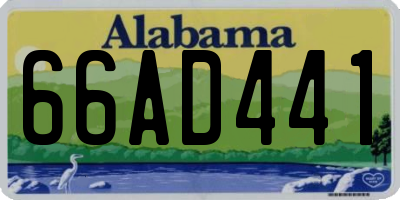 AL license plate 66AD441