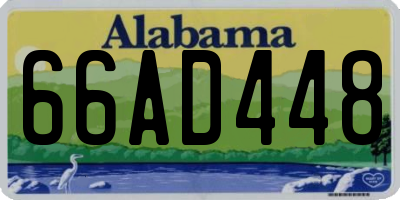 AL license plate 66AD448