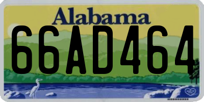 AL license plate 66AD464