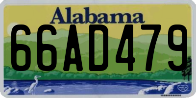AL license plate 66AD479
