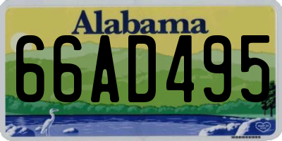 AL license plate 66AD495