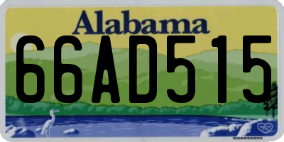 AL license plate 66AD515