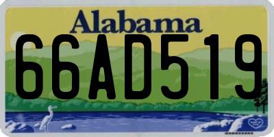 AL license plate 66AD519