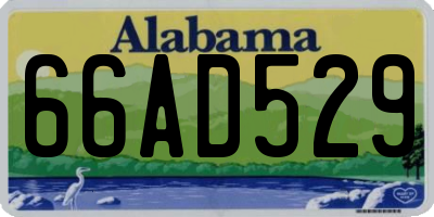 AL license plate 66AD529