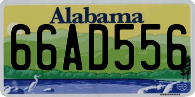 AL license plate 66AD556