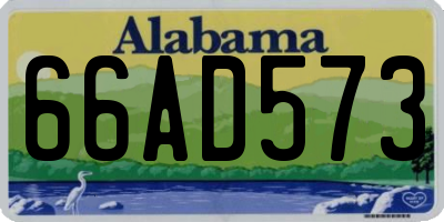 AL license plate 66AD573