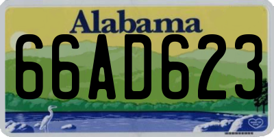 AL license plate 66AD623